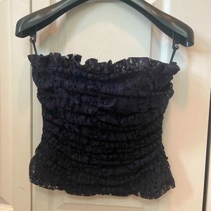 Underwire navy lace corset. Size 4.